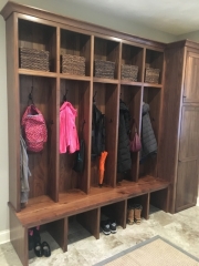 Custom Walnut Lockers